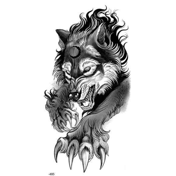 (11 Sheets) Men Women Temporary Tattoo Half Sleeve for Arm Back Leg Body Tattoos - Picture 4 of 12